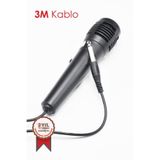 Torima Kablolu Mikrofon 3M Jack Girişli Mikrofon M01 Siyah
