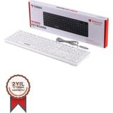 Torima Kablolu Q Klavye TK02 Siyah Ev - Ofis Kullanımına Uygun Bluetooth Bağlantılı Standart Tuşlar