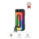 Torima Kts-1555 Siyah Mikrofonlu Rgb Ledli Taşınabilir Bluetooth Hoparlör Parti Speaker