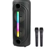 Torima KTS 2086 Siyah Çift Mikrofonlu RGB Ledli Taşınabilir Bluetooth Hoparlör
