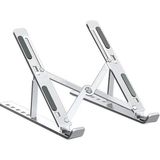 Torima Laptop Standı Katlanabilir Taşınabilir Macbook Notebook Standı JX18 Gümüş - Beyaz
