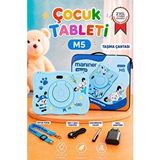 Torima Maniner Eğitici Tablet 4gb 128gb Kılıf Hediyeli Çocuk Tableti M5 Mavi Pembe