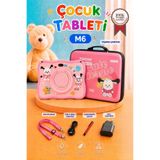 Torima Maniner Eğitici Tablet 4gb 128gb Kılıf Hediyeli Çocuk Tableti M6 Pembe
