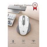 Torima Mouse Çift Modlu Sessiz Kablosuz Oyuncu Fare TM20 Beyaz Gri