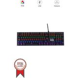 Torima Oyuncu Klavyesi Rgb Işıklı Mekanik Blue Switch Kablolu Klavye TK05 Siyah