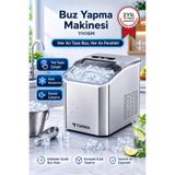 Torima Portatif Taşınabilir Hızlı Buz Yapma Makinesi YH16 Gri