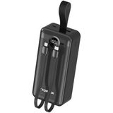 Torima Powerbank Dijital Göstergeli 2 Çıkışlı 30.000 Mah Taşınabilir Hızlı Şarj Aleti TRM1035 Siyah