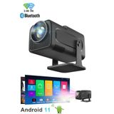Torima Projeksiyon Cihazı Taşınabilir Ev Sineması Bluetooth Android Akıllı Projektör HY320 Mini Siyah