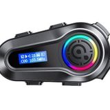 Torima Q10 Helmet Lcd Ekranlı Bluetooth Motosiklet Kulaklığı Intercom Siyah