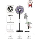 Torima Sf-05 Siyah Ayaklı Portatif – 50W 3 Kademe 6 Pervaneli 16'' İnc Kumandalı Diğital Ekranlı Vantilatör Fan