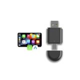 Torima Tab06 Mini 2İn1 Kablosuz Carplay Usb Ve Type-C Uyumlu Araç Multimedya Dönüştürücü Adaptörü