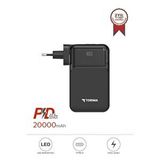 Torima Taşınabilir 20000 Mah Type-C Lightning Hızlı Şarj Dijital Göstergeli 22,5W Powerbank TRM-1027 Siyah