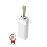 Torima Taşınabilir Batarya 30000 Mah Hızlı Şarj Dijital Göstergeli 22,5W Powerbank TRM-1033 Beyaz