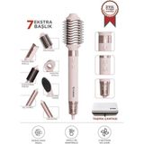 Torima Thd-01 Pembe 7 In 1 Hava Üflemeli Saç Şekillendirici Airwrap Compact Saç Kurutma Fön Makinesi