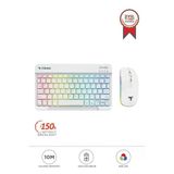 Torima Tmk-09 Beyaz Şarj Edilebilir Rgb Işıklı Kablosuz Klavye Mouse Seti
