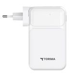 Torima TRM-1017 Beyaz 10000 mAh Type-C Taşınabilir 22,5 W Hızlı Şarj Dijital Göstergeli Powerbank
