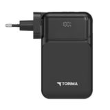 Torima TRM-1017 Siyah 10000 mAh Type-C Taşınabilir 22,5 W Hızlı Şarj Dijital Göstergeli Powerbank