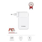 Torima TRM-1027 Beyaz 20000 mAh Type-C Lightning 22,5 W Hızlı Şarj Dijital Göstergeli Powerbank