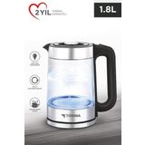 Torima Ty-083-18X29a Cam Ledli Kettle 1500W 1.8L Su Isıtıcı
