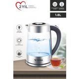 Torima Ty-S888-040 Cam Ledli Kettle 1500W 1.8L Su Isıtıcı