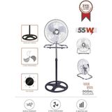 Torima Vantilatör 3 Pervaneli 3 Kademeli Ayarlanabilir Ayaklı 18 Inc 55W Fan SF03 Gümüş