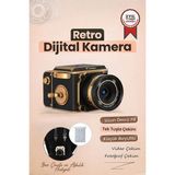 Torima Vintage Dijital Kamera Selfie Video Vlog Kamerası Fotoğraf Makinesi CMR48 Siyah
