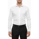 Torivalli Collection Dar Kesim Slimfit Düz Renk Kolay Ütülenebilen Mevsimlik Cepsiz Uzun Kollu Kol Düğmesi Takılabilen Erkek Gömlek - 2XL - 001-Beyaz
