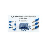 TORK 0,75mm İZOLELİ KABLO YÜKSÜĞÜ 100 ADET 20AWG