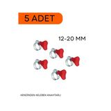 Tork 12-20 Mm Kendinden Kelebek Anahtarlı Hortum Kelepçesi 5 Adet Fiyatıdır