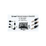 TORK 1,5mm İZOLELİ KABLO YÜKSÜĞÜ 100 ADET 16AWG