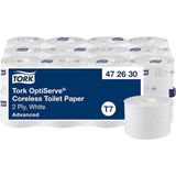 Tork 472630 Optiserve® Kartonsuz Çift Katlı Advanced Tuvalet Kağıdı 94 M x 24 Rulo - Beyaz