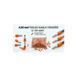 TORK 4mm İZOLELİ KABLO YÜKSÜĞÜ 100 ADET 12AWG
