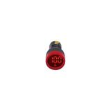Tork AD116DSA-K Ampermetre Led'li Çap:22mm 100A. Kırmızı