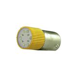 Tork BA9SC-110-S 110V AC/DC Sarı Buton Led Ampul