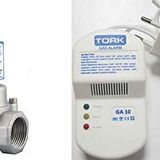 Tork Gaz Alarm +1'' Selenoid Vana Doğalgaz LPG Güvenlik Seti