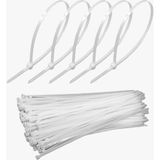 Tork Plastik Kelepçe Cırt Kablo Bağı - Flex Kanal Bağlantı Kelepçesi 100'lü 750X7.6 mm Beyaz