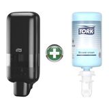Tork S4 Siyah Sabun Ve Dezenfektan Dispenseri 564508 + 1 L El, Saç Ve Vücut Sıvı Sabunu Hediyeli