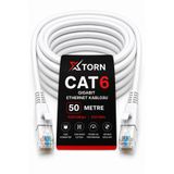 Torn Cat6 Ethernet Kablosu 50 Metre Rj45 Lan İnternet Modem Router Bilgisayar Kablosu