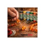 Torna Türk 100 Gram Çizmeli Marka Tesbih İpi 12 Numara Kahverengi