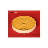 Torna Türk 6 x 70 x delik 20 - 22 mm delik sert sarı polisaj keçesi ( 150 mm ) extra shine - Tornatürk