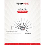 Torna Türk Çelik Tığ Seti 3 Adet Metal Hobi Ürünleri Standart Ebatlarda Tekil Ürün
