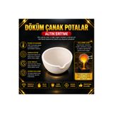 Torna Türk Tornatürk Seramik Döküm Çanak Pota Altın Eritme Potası (8.5)