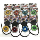 Tornado Işıklı 4 Farklı Renk Tornado Beyblade Topaç Seti 4 Adet Birlikte - 1