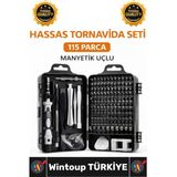 #Tornavida Elektronik Onarım Laptop Telefon Tamiri 115 Parça Manyetik Uçlu Hassas Tornavida Seti
