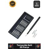 #Tornavida Hassas Onarım Seti Telefon Gözlük Saat Tamir 24İn1 Ergonomik 25 Parça Tornavida Seti