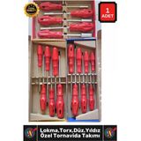 #Tornavida Profesyonel Dayanıklı Lokma Tornavida Torx Tornavida Düz Yıldız Tornavida Seti Takımı