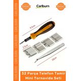 #Tornavida Profesyonel Hassas Elektronik Laptop Saat 32 Parça Telefon Tamir Mini Tornavida Seti