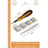 #Tornavida Profesyonel Hassas Elektronik Onarım Seti 32 Parça Telefon Tamir Mini Tornavida Seti