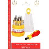 #Tornavidaseti Yumurta Hassas Tamir Elektronik Telefon Laptop Çok Amaçlı Metal Başlıklı Tornavida Seti 31 Parça