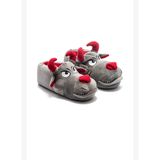 Toro Erkek Hayvanlı Panduf Gri 41/46